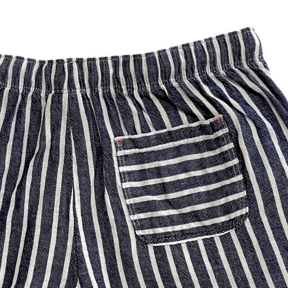 NWOT Girls Blue Sapphire Striped Drawstring Shorts - Picture 11 of 16